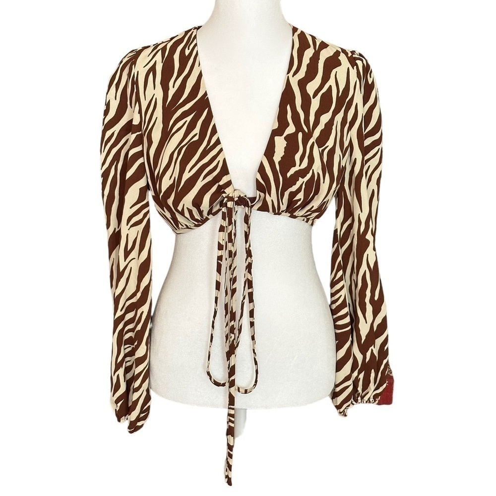 Style Rack Size Small, Brown & Beige Animal Print